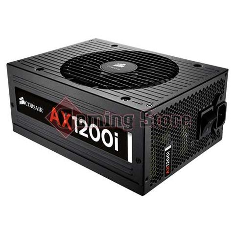 Corsair AX1200i Digital ATX Power Supply — 1200 Watt 80 PLUS® Platinum Certified Fully-Modular PSU