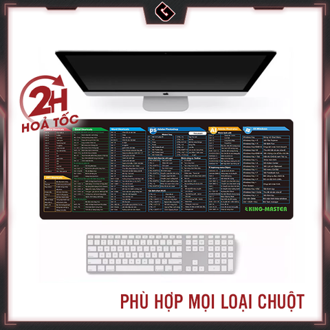 Miếng Lót Chuột Full Phím Tắt Văn Phòng King Master