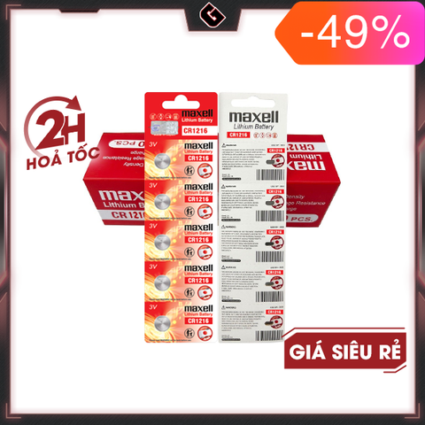 Pin CMOS Maxell CR1216 Lithium 3v