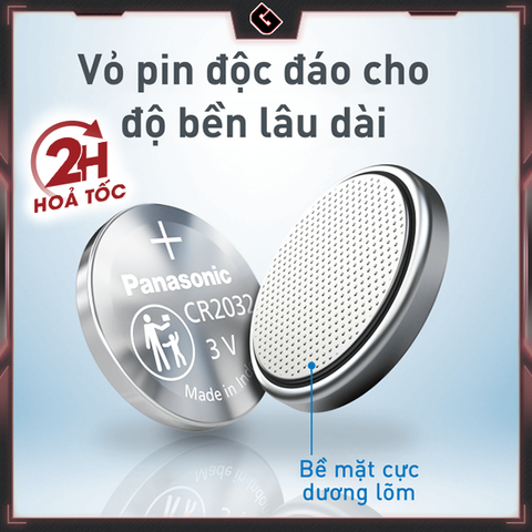 Pin Panasonic CR2032/2025/2016/1632/1616/1620/1220/1216/2450 Lithium 3 Volt