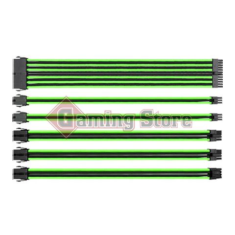 Thermaltake TtMod Sleeved Cable (Green/Black)