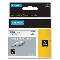 Nhãn in Dymo ống co nhiệt công nghiệp Rhino 6mm trắng 18051