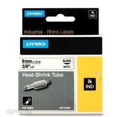 Nhãn in Dymo ống co nhiệt công nghiệp Rhino 9mm trắng 18053