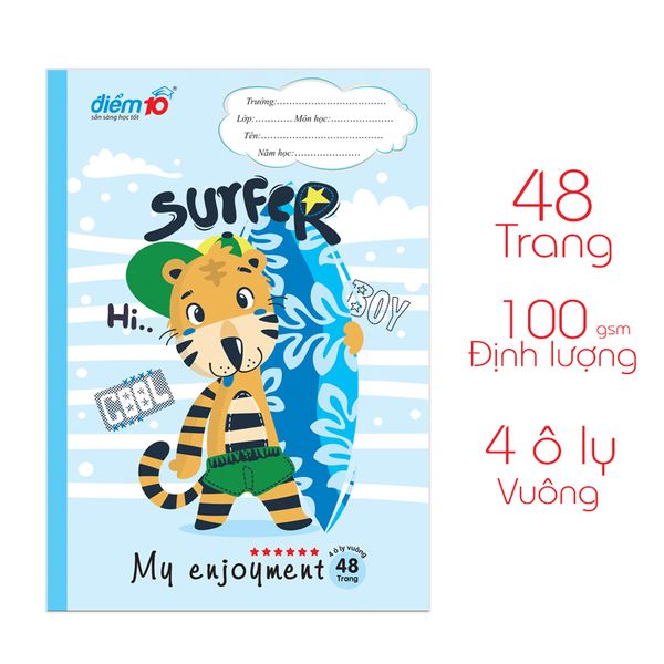 Tập học sinh 48 trang Điểm 10 TP-NB099 (hình ngẫu nhiên)
