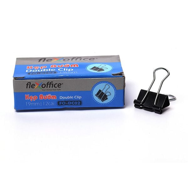 Kẹp bướm Flexoffice 19mm FO-DC02 (FS)