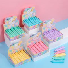 Combo 10 Bút dạ quang màu Pastel Thiên Long Flexoffice Pazto FO-HL009/VN - Bút dạ quang rửa được - Photocopy không làm mất nét chữ bên dưới