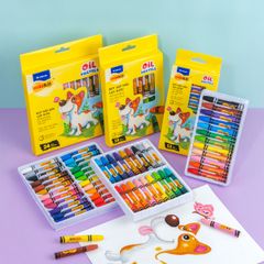 Bút sáp dầu 12/18/24 màu - Hexagonal Oil Pastels Thiên Long Colokit - Tiêu chuẩn châu Âu