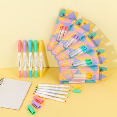 Combo 5 Bút dạ quang màu Pastel Thiên Long Pazto HL-016 - Bút dạ quang rửa được - Photocopy không làm mất nét chữ bên dưới