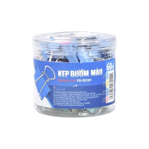 Kẹp bướm màu Flexoffice 15mm FO-DCC01 (FS)