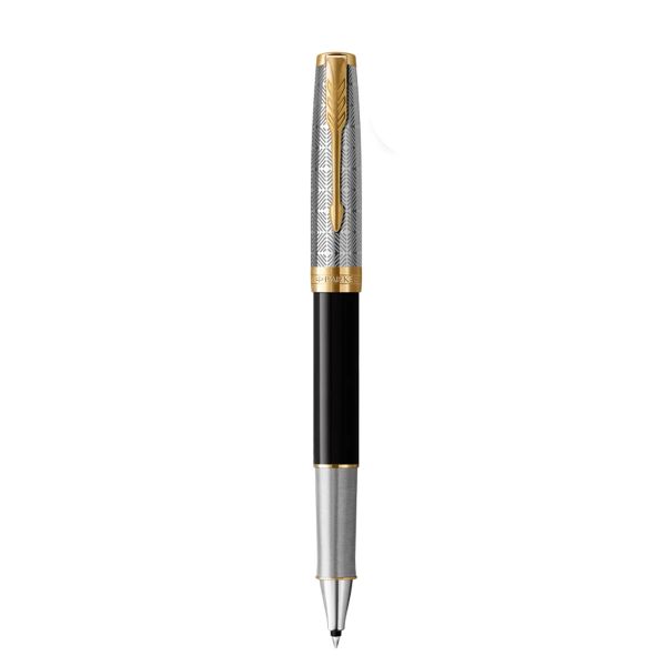 Bút lông bi cao cấp Parker SON X-M Black GT GB-2119786 - Thép không gỉ