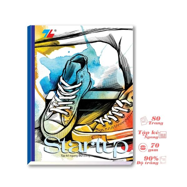 Tập học sinh 80 trang dòng kẻ ngang 70 gsm Thiên Long NB-091 (hình ngẫu nhiên)