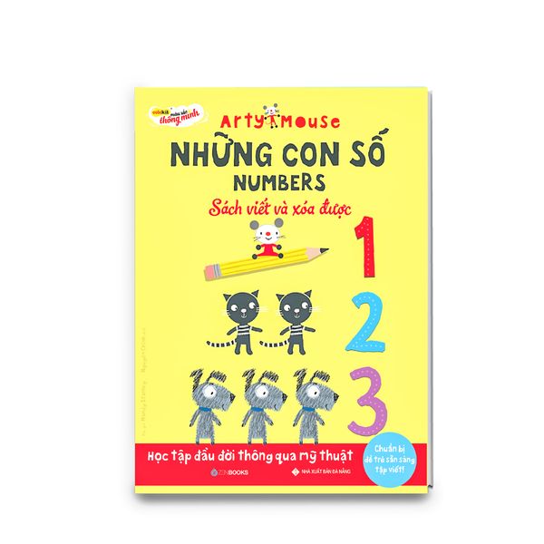 Sách hướng dẫn đếm số theo các hình thú dễ thương Arty Mouse Colokit NUMBERS AB-C007/AR