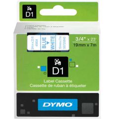 Nhãn in Dymo D1 19mm x 7m xanh dương trên trắng S0720840