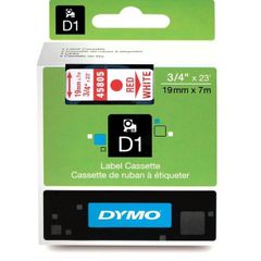 Nhãn in Dymo D1 19mm x 7m đỏ trên trắng S0720850