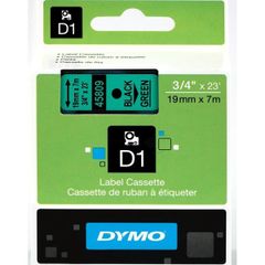 Nhãn in Dymo D1 19mm x 7m đen trên xanh lá S0720890