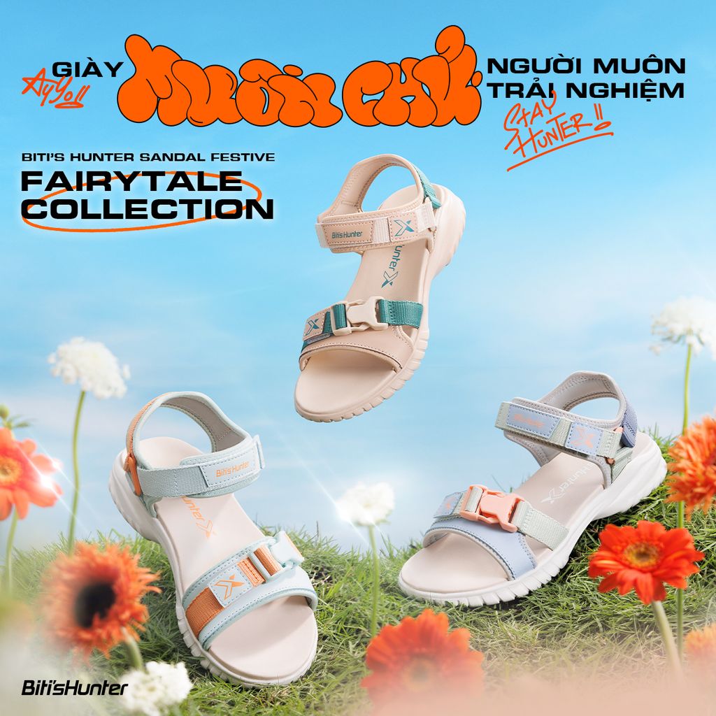  Sandal Thể Thao Nữ Biti's Hunter FESTIVE: FAIRYTALE COLLECTION HEW000600 