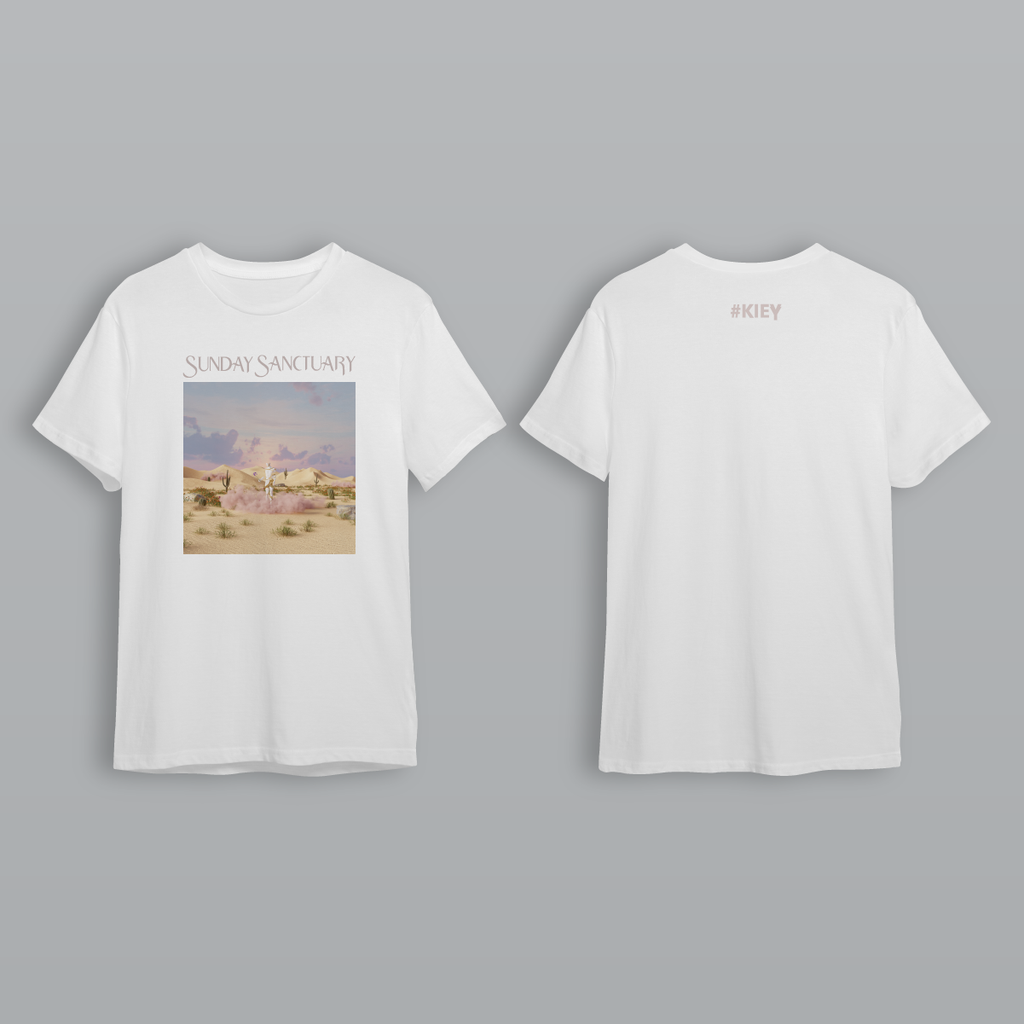  Kiey Unisex White Desert T-Shirt BOU001200 