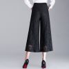 Quần Culottes Phối Ren Hoa 4913