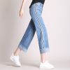 Quần Ống Rộng Culottes Jean Mềm Lưng Cao 5273