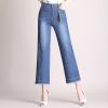 Quần Ống Rộng Culottes Jean Mềm Lưng Cao 5277