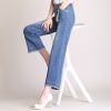 Quần Ống Rộng Culottes Jean Mềm Lưng Cao 5277