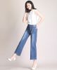 Quần Ống Rộng Culottes Jean Mềm Lưng Cao 5277