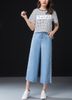 Quần Ống Rộng Culottes Jean Mềm 5282