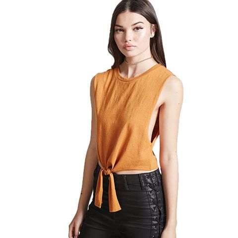  Áo Crop-Top Trơn Khoét Nách 5354 