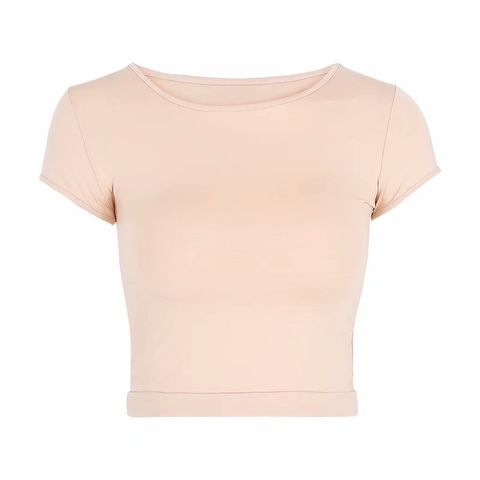  Áo T-Shirt Crop-Top Trơn Ôm Body 5407 