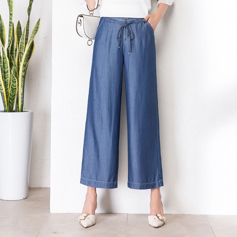 Quần Ống Rộng Culottes Jean Mềm 5552