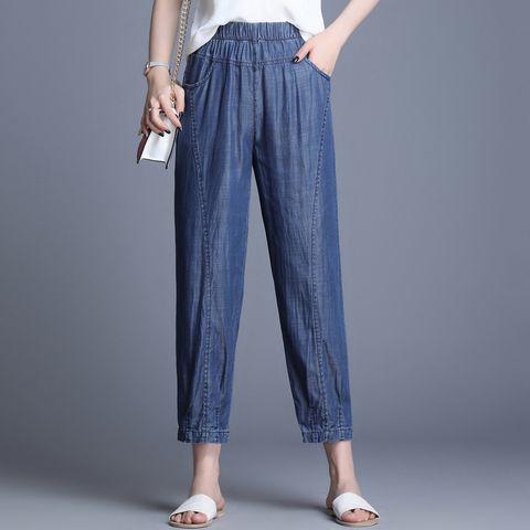  Quần Baggy Jean Mềm Lưng Thun 5627 