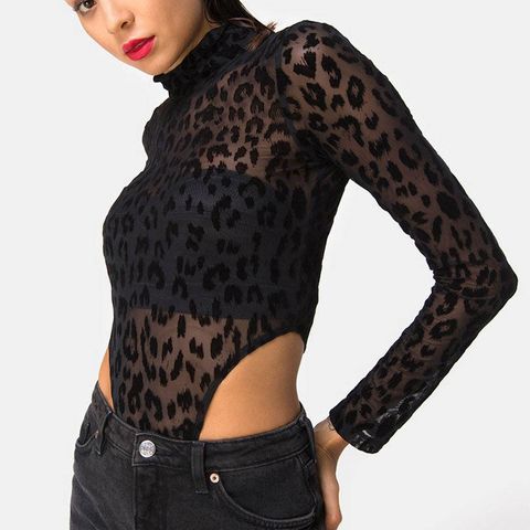  Áo Bodysuit Hoạ Tiết Da Beo 5985 