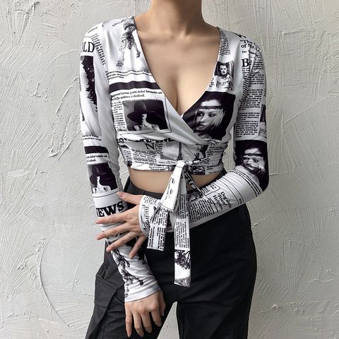  Áo Crop-Top Cổ Sâu 6024 