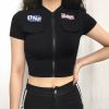 Áo Thun Croptop Dây Kéo 6069