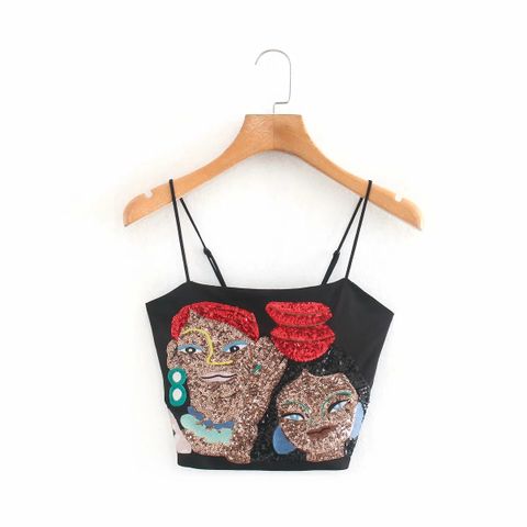  Áo Croptop 2 Dây In Hình 6324 