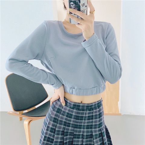  Áo Thun Croptop Trơn 6347 (2 Màu) 