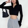 Áo Polo Croptop Tay Dài 6563 (3 Màu)