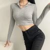 Áo Polo Croptop Tay Dài 6567 (3 Màu)