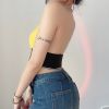 Áo Croptop Cổ Yếm Hở Lưng 6607