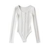 Áo Bodysuit Tay Dài Cổ Sâu 6619 (4 Màu)