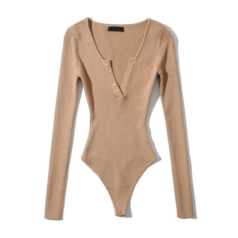  Áo Bodysuit Tay Dài Cổ Sâu 6620 (4 Màu) 