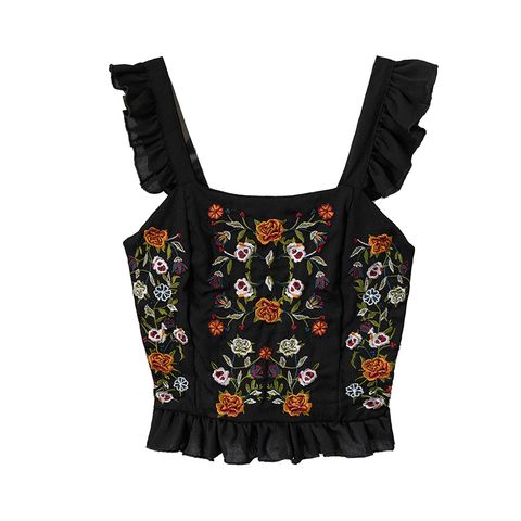  Áo Croptop 3 Lỗ Cổ Vuông 6989 