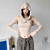 Áo Croptop Tay Rời Có Mũ 7207