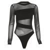 Áo Bodysuit Lưới Tay Dài 7272