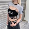 Áo 2 Dây Croptop & Áo Choàng Vai 7279