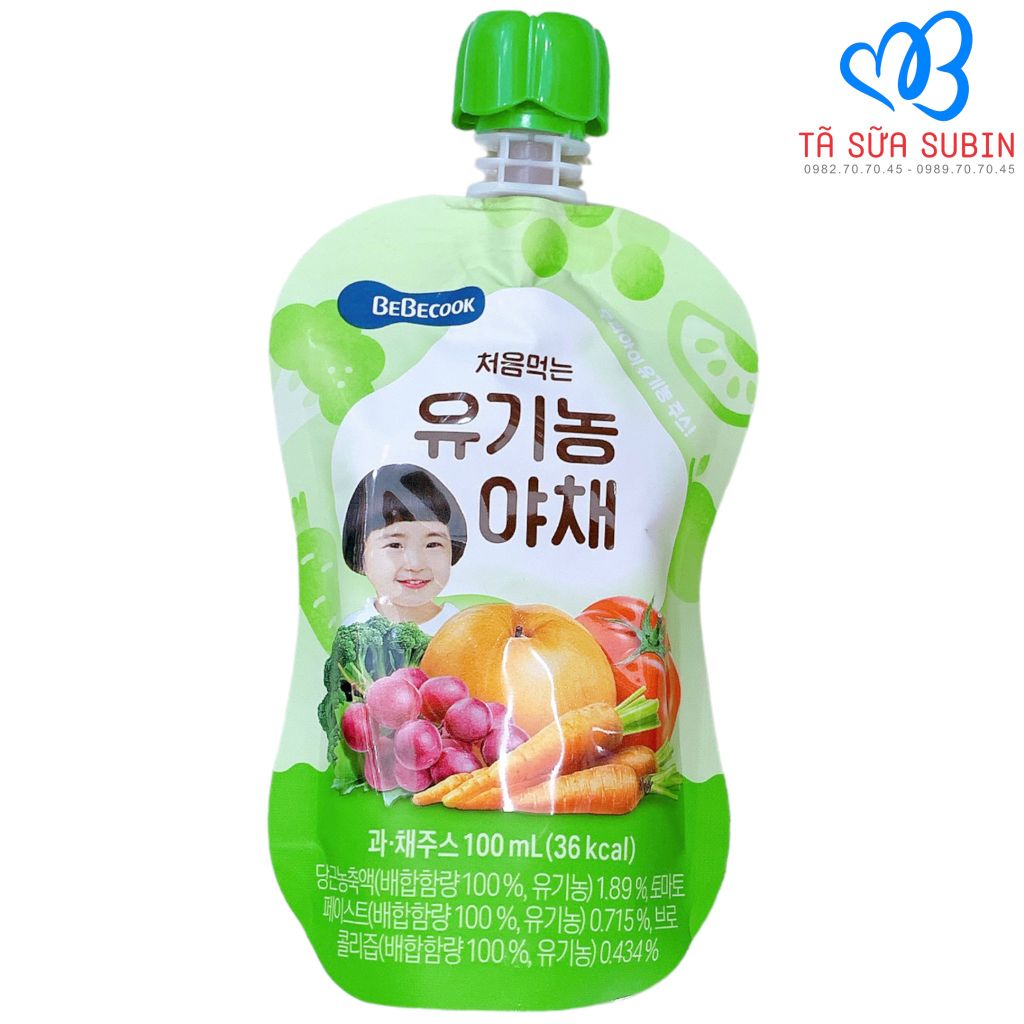 Nước Trái Cây Bebecook Hàn Quốc 100ml Vị Trái Cây Tổng Hợp