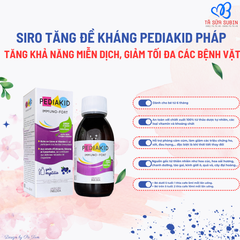 Siro Tăng Đề Kháng Pediakid Immuno - Fort Pháp 125ml (6 Tháng)