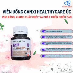 Viên Uống Canxi HealthyCare Milk Calcium Úc 60 Viên (4 Tháng)