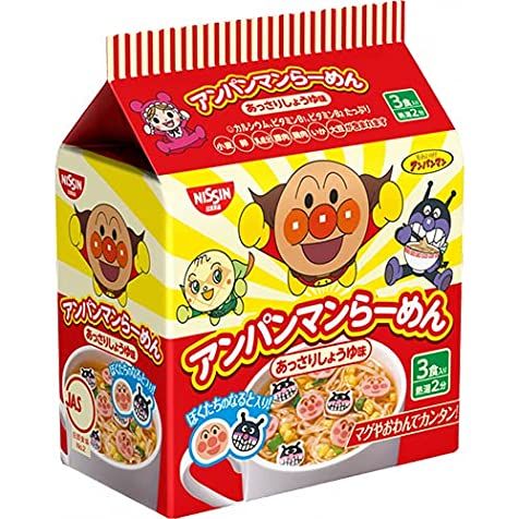 Mì Nissin Anpanman Nhật Màu Đỏ 90gr Vị Thịt Cho Bé Từ 1 Tuổi