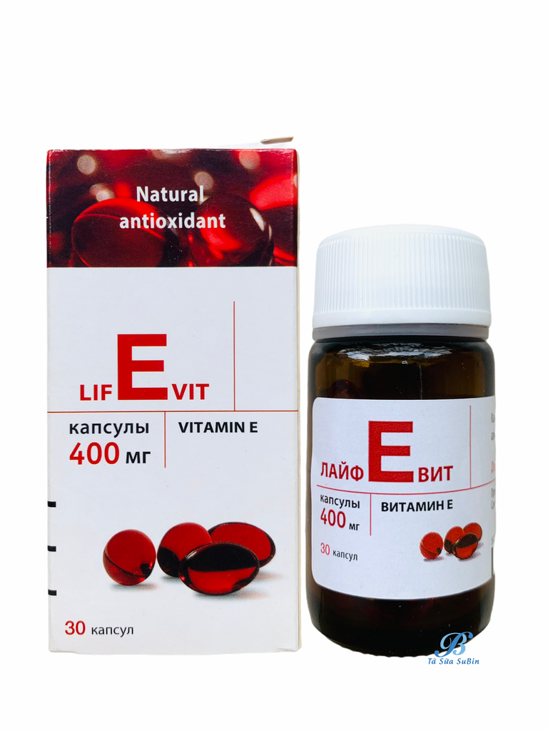 Vitamin E Đỏ Nga 400IU 30 Viên